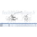 Vanne 3Voies en L 3/4 HP Fiche Technique