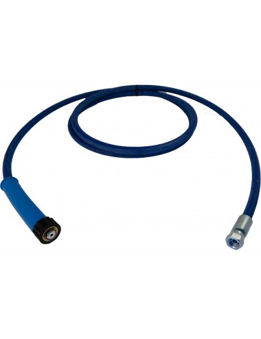 Flexible Nettoyeur Haute Pression Bleu 10m Fem22x150-Fem3/8-détail raccord