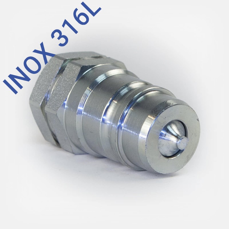 Coupleur Mâle ISO A 1/2 INOX-Image produit
