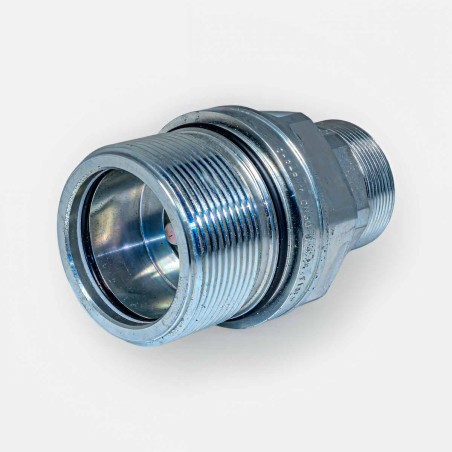 Coupleur hydraulique femelle à visser 38S pour connexion rapide flexible sur pelle Liebherr