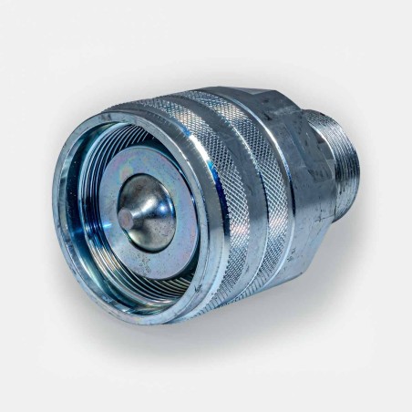 Coupleur hydraulique femelle à visser 38S pour connexion rapide flexible sur pelle Liebherr