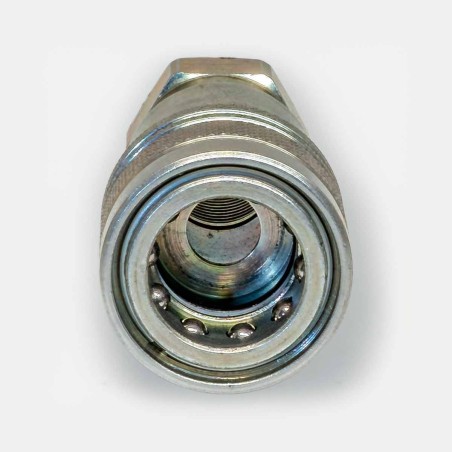 Coupleur hydraulique mâle 3/8'' passage libre (sans valve interne)