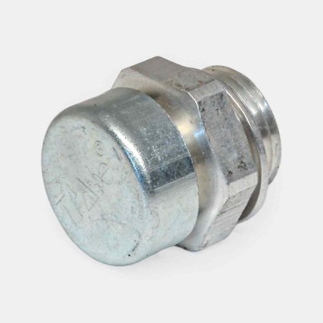 Reniflard d’aération BSP 1″ pour réservoir hydraulique, avec évent filtré qui permet un échange d’air fluide sans impuretés (évite surpression et pollution du fluide).