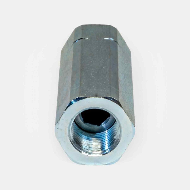 Clapet anti-retour mini 1/4″ BSP pour circuit auxiliaire, montage lubrification robot, empêche retour fluide pompe, sécurité micro-pompe laboratoire, circuit hydraulique automatisé.