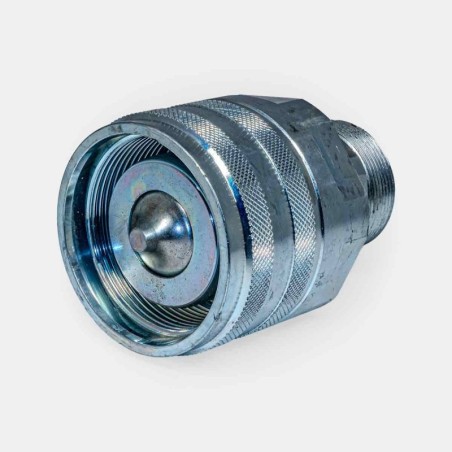 Coupleur hydraulique femelle à visser 38S pour connexion rapide flexible sur pelle Liebherr, montage circuit d’huile sur grue forestière, maintenance centrale hydraulique agricole, adaptation équipement TP, remplacement sur presse industrielle haute pression