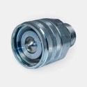 Coupleur hydraulique rapide mâle 1/2″ – standard ISO 7241-B en laiton – compatible avec raccords femelles ISO B courants. Permet un branchement universel sur de nombreux circuits hydrauliques industriels ou agricoles (clapet à bille limitant les fuites à la déconnexion).