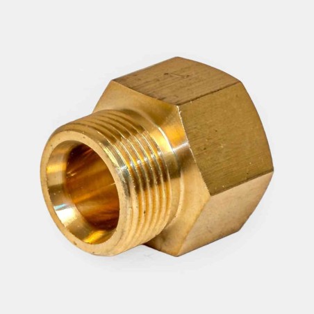 Raccord laiton femelle manomètre 1/4″ vers mâle 1/2″ pour branchement flexible sur manomètre de station-service, raccordement réseau d’eau potable, montage sur armoire hydraulique automatisée, dépannage réseau chauffage urbain, instrumentation de surpresseur industriel