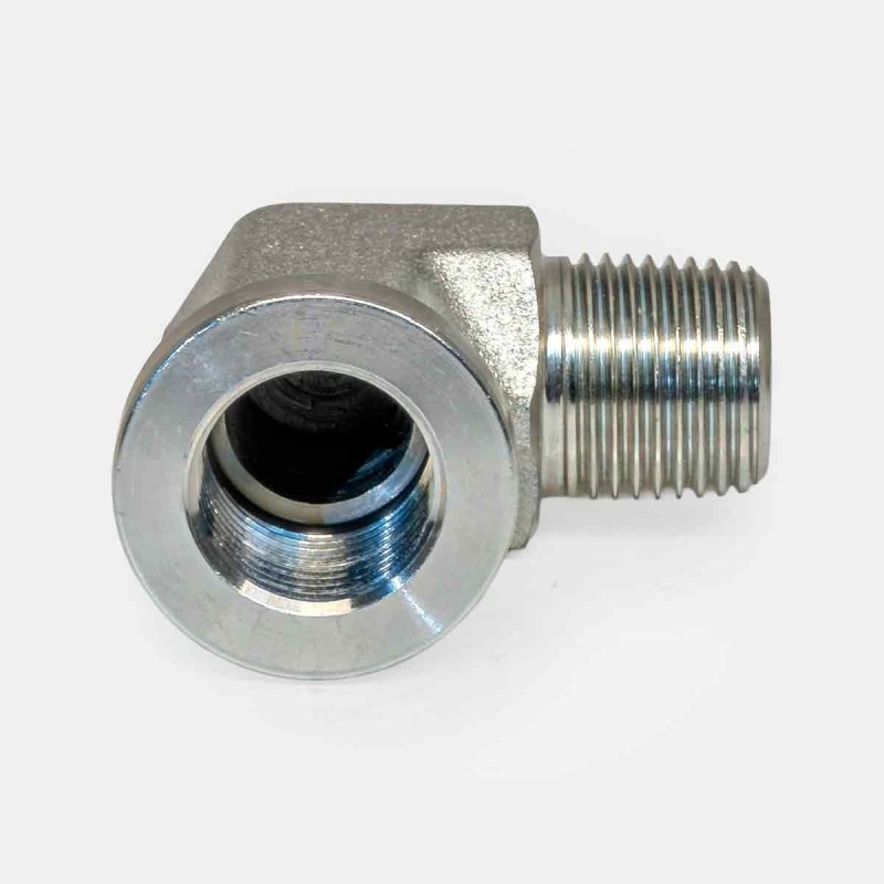 Raccord coude 90° femelle 3/4″ x mâle 3/4″, flexible pompe épandeur engrais, montage bras hydraulique moissonneuse, alimentation graissage presse, dépannage centrale maintenance TP, transformation pulvérisateur agricole.