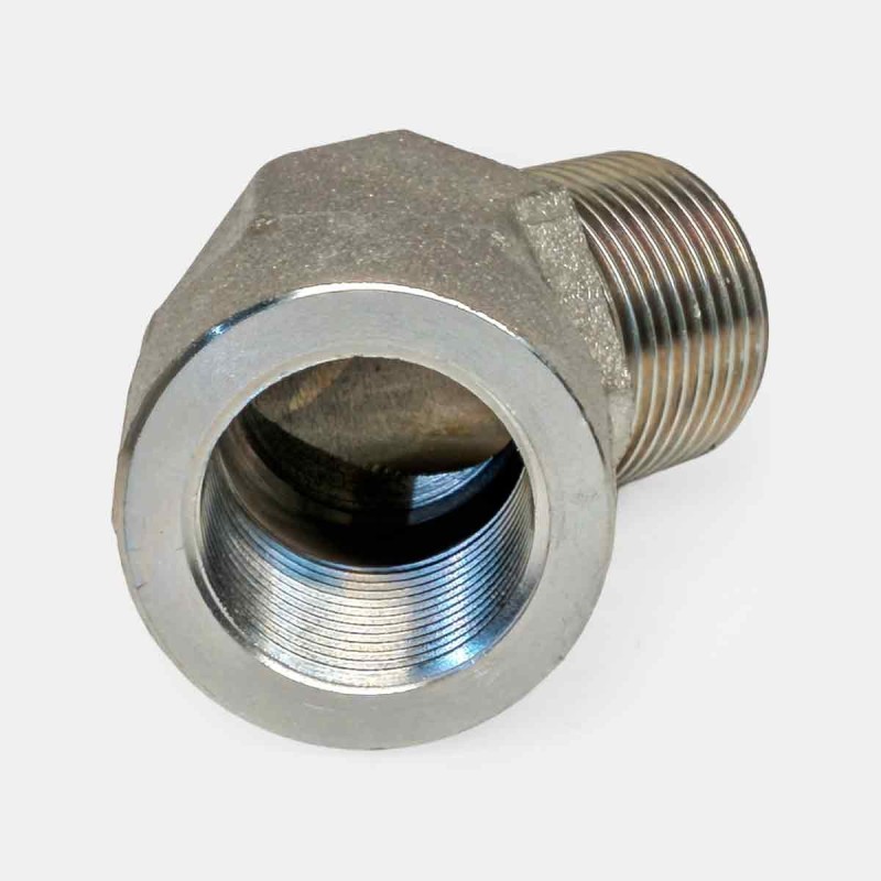 Coude 45° femelle 3/8″ x mâle 3/8″, montage flexible automate agricole, branchement vérin remorque benne, alimentation centrale hydraulique cabine engin, réparation graissage presse industrielle, transformation pompe convoyeur robotisé.