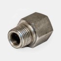 Adaptateur droit femelle 3/8″ BSP x mâle NPT 3/8″, branchement flexible sur centrale hydraulique atelier, raccord pompe robot soudeur industriel, maintenance presse plastique, montage vérin mini-chargeuse, installation rampe d’arrosage automatisée.