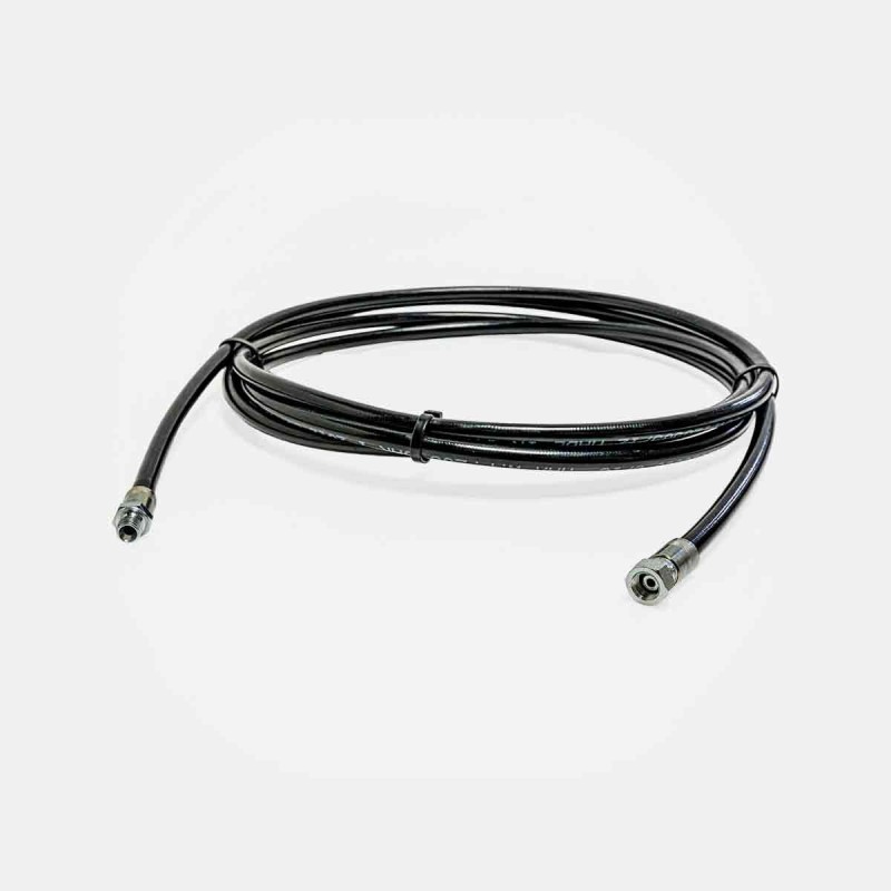 Flexible furet 8 m curage haute pression, raccords M1/8 F1/4, pour déboucher canalisations sanitaires, désobstruction drains cuisine ou salle de bains, passage sur coudes, compatible nettoyeur Kärcher ou Stihl, flexible souple spécial sinuosités.