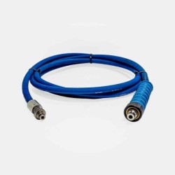 Flexible nettoyeur haute pression bleu 5/16” 10 m pour raccord poignée pistolet, lavage station-service poids lourds, nettoyage parc matériel agricole, entretien ligne de production agroalimentaire, dégraissage équipement industriel inox, maintenance flotte véhicules utilitaires