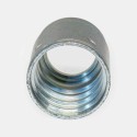 Jupe sertissage SN03T25 pour tuyau 2 tresses 25 mm, installation circuit grue portuaire, montage flexible robot industriel, entretien centrale levage, alimentation ligne automatique, usage sur tuyau R2AT haute pression.
