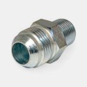 Adaptateur mâle JIC 3/4″‑16 vers BSP 3/8″ conique pour vérin agricole, installation flexible mini-chargeuse, réparation capteur industriel