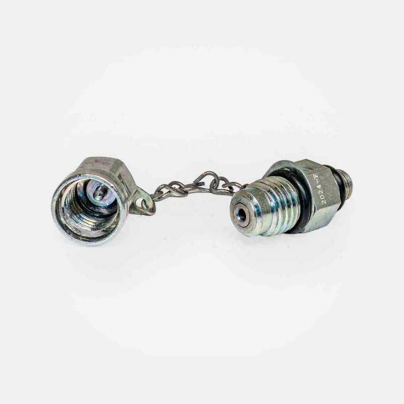 Adaptateur JIC 9/16″ UNF x BSP 1/2″ conique, montage flexible presse, branchement pompe atelier agricole, maintenance ligne industrielle, adaptation vérin robot automatisé.