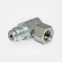 Prise de pression coudée 90° M16x200/1/4 mano – installation capteur pression cabine tracteur, contrôle circuit lubrification presse industrielle, test hydraulique pompe agricole