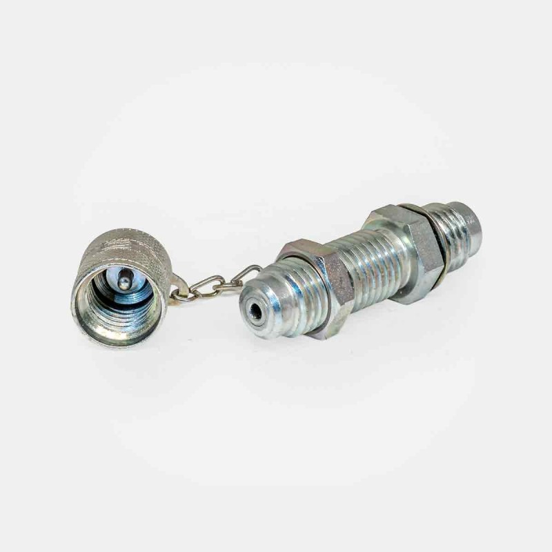 Connecteur JIC 9/16″ UNF x NPT 3/8″, flexible machine de production, réparation pompe engin agricole, branchement vérin TP, maintenance centrale hydraulique atelier.