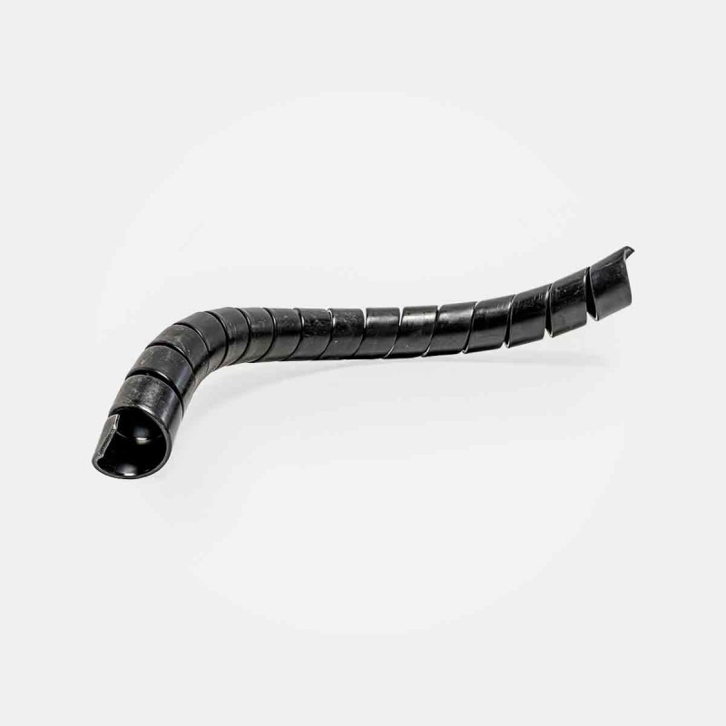Ressort acier D25 pour flexible hydraulique, gaine renforcée pour ligne fluide agroalimentaire, sécurité circuit graissage engin forestier, blindage flexible centrale hydraulique TP ou agricole, usage sur équipements en environnement abrasif.