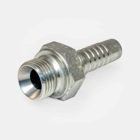 Embout sertir mâle BSP 1/4″ SJ-S08 pour flexible haute pression chaudière, raccord pompe refroidissement CNC, maintenance circuit lubrification atelier robotisé