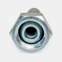 Embout à sertir femelle SJ‑S19 BSP 3/4″ pour tuyau DN25, montage pompe tracteur, raccord bétonnière TP, connexion circuit lubrification station portuaire, maintenance machine scierie industrielle.
