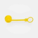 Capuchon de protection SVVT.13013 pour coupleur de freinage hydraulique tracteur, plastique rouge avec chaînette d’attache, protège raccord mâle contre poussière, saletés, humidité – sécurité maintenance remorque agricole ou TP.