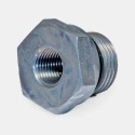 Adaptateur droit UMF 3/4″ mâle – 1/2″ femelle, jonction flexible machine-outil, réparation pompe arrosage, branchement centrale hydraulique mobile, maintenance mini-pelle TP.