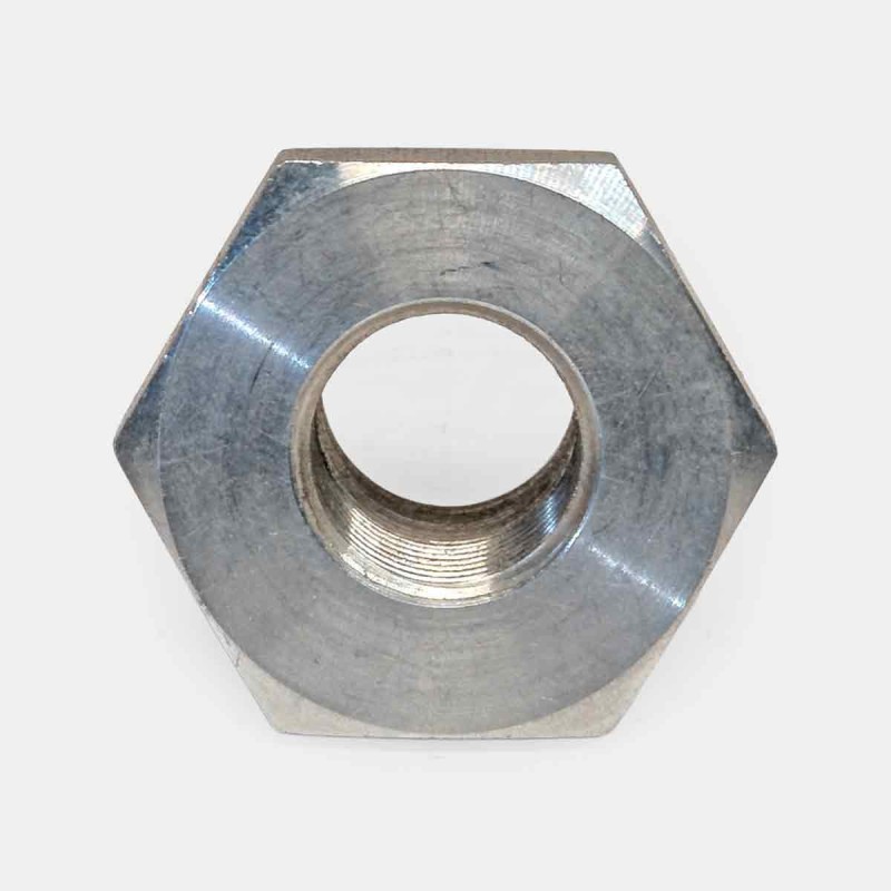 Adaptateur inox droit UMF 3/4″ mâle – 1/2″ femelle, montage flexible alimentaire, raccordement pompe inox, maintenance circuit hydraulique atelier, branchement équipement agroalimentaire pro.