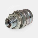 Bouchon de protection VF8T pour coupleur hydraulique, étanchéité anti-poussière flexible agricole, sécurité engin chantier, protection connexion centrale hydraulique industrielle, prévention pollution raccords.
