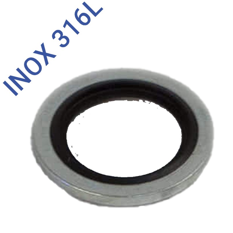 bague-bs-1/2 inox-bague metalloplastique inox levre fkm 1/2